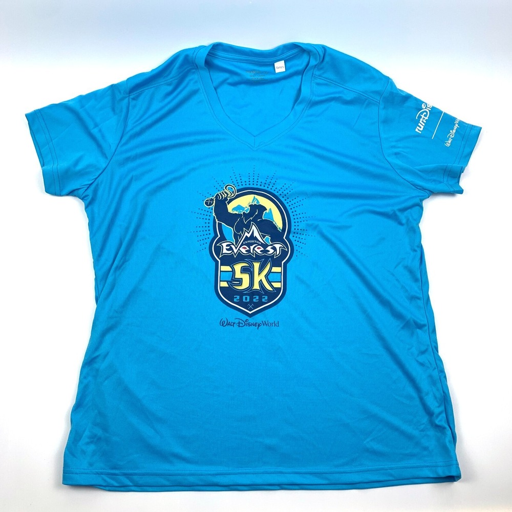 runDisney Springtime Surprise 2022 Expedition Everest 5k V Neck Shirt‎ Womens XL